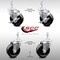 Service Caster 4 Inch SS Phenolic Wheel Swivel 3/8 Inch Threaded Stem Caster Brakes SCC, 2PK SCC-SSTS20S414-PHS-381615-2-TLB-2 - alternate 3